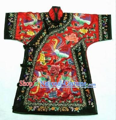 100_ Hand Made Embroidery Phoenix Chinese Palce Empress Robe