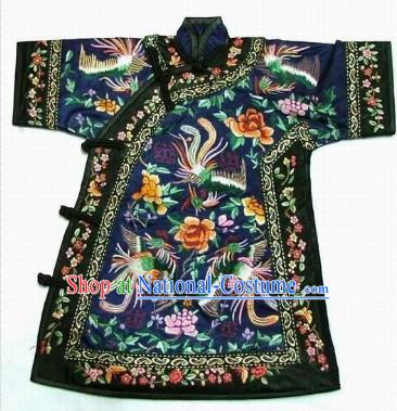 100_ Hand Made Embroidery Phoenix Chinese Empress s Robe