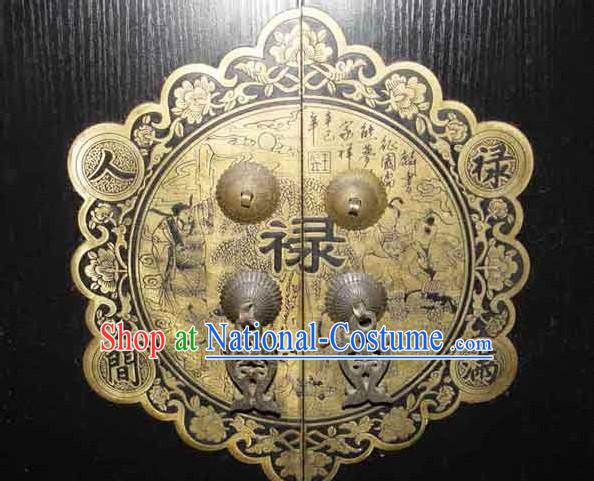 Chinese Palace Style Classic Archaized Copper Door Lock