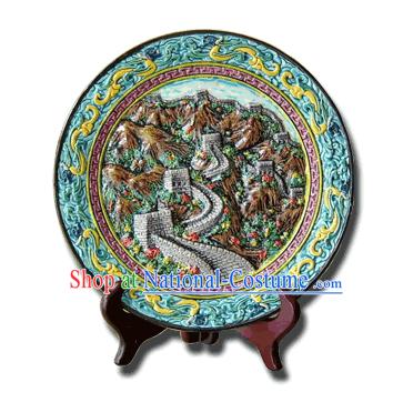 Chinese Cochin Ceramics-Great Wall Plate