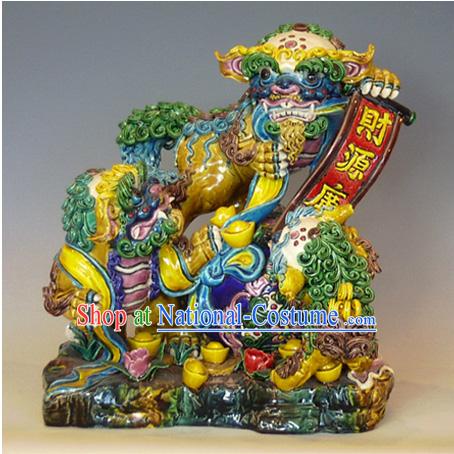 Chinese Cochin Ceramics-Announce Good News Lion