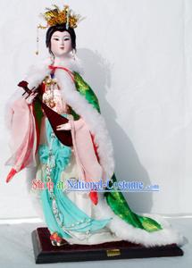 Handmade Peking Silk Figurine Doll - Wang Zhaojun