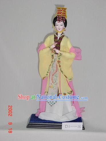 Handmade Peking Silk Figurine Doll - Wu Zetian,First Woman Emperor in Chinese History