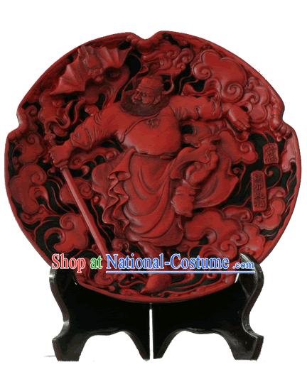 Chinese Palace Lacquer Works-Zhong Kui Conquering Evil