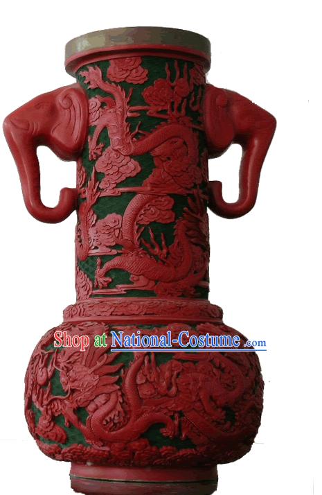 Chinese Palace Lacquer Works-Double Ears Xiang Zun