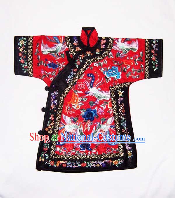 100_ Hand Made Embroidery Red Chinese Empress s Robe