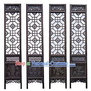 Noble Padauk Qing Dynasty Folding Screen