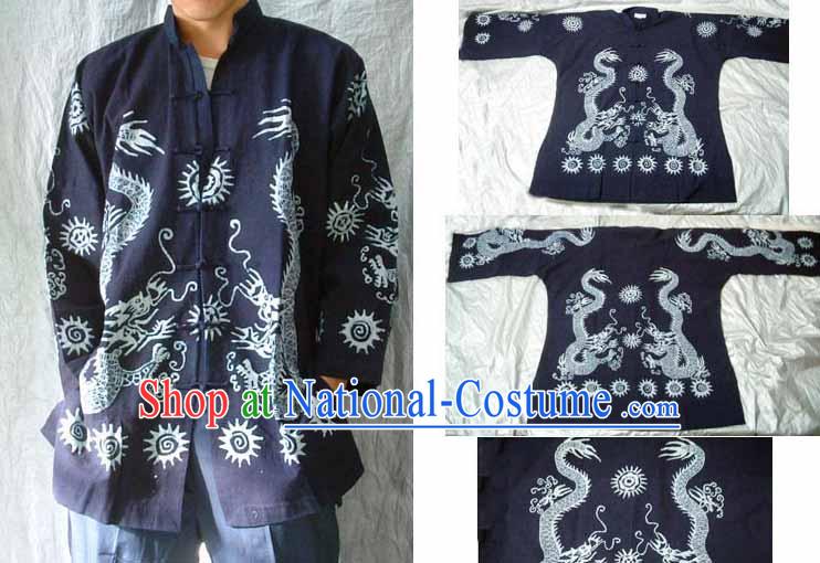Hand Made Dragon Batik Clothes for Men
