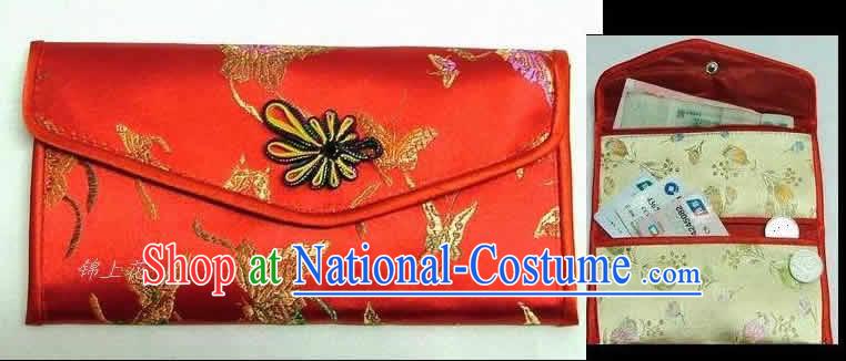 Chinese Classic Red Butterfly Purse