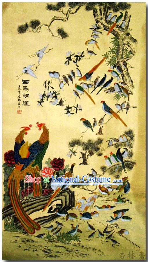 Chinese Classic Traditional Painting by Zhang Chunlin-Hundreds of Birds