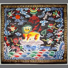 Qing Dynasty Second Grade Military Government Offical Hand Embroidery Flake