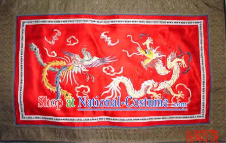 Chinese Hand Made Embroidery Flake-Dragon and Phoenix