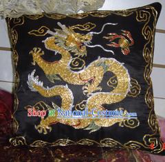 Chinese Classic Palace Dragon Silk Cushion