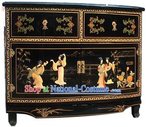 Chinese Ancient Style Lacquer Ware Cabinet