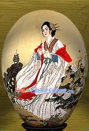 Chinese Wonders Hand Painted Colorful Egg-Diao Chan_one of four ancient beauties_