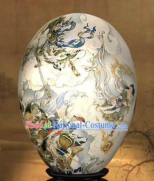 Chinese Wonders Hand Painted Colorful Egg-Fairies Fighting of West Journey