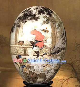 Chinese Wonders Hand Painted Colorful Egg-Heaven Fun of West Journey