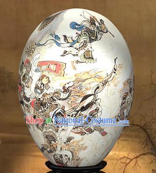 Chinese Wonders Hand Painted Colorful Egg-Mighty Monkey King of West Journey