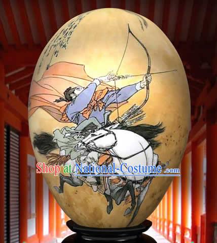 Chinese Wonders Hand Painted Colorful Egg-Guan Gong