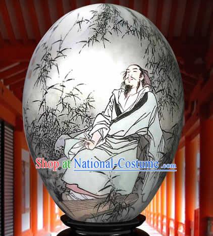 Chinese Wonders Hand Painted Colorful Egg-Bai Juyi