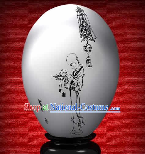 Chinese Wonder Hand Painted Colorful Egg-Zhi Neng of The Dream of Red Chamber