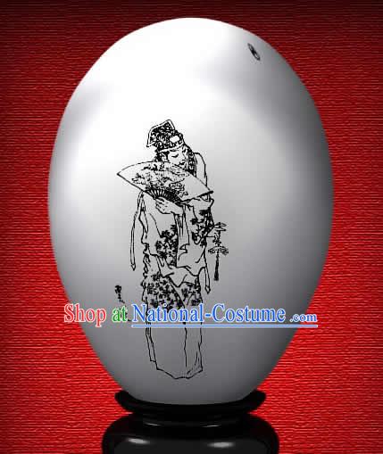 Chinese Wonder Hand Painted Colorful Egg-Jia Lian of The Dream of Red Chamber