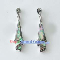 Qingdao Silver Abalone Shellfish Earrings