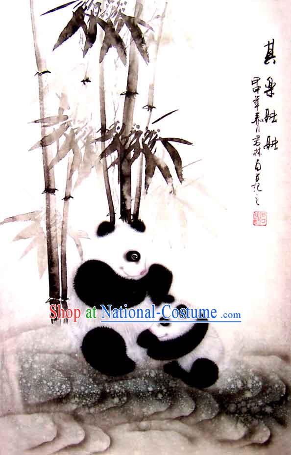 Chinese Classic Wash Painting-Panda of China