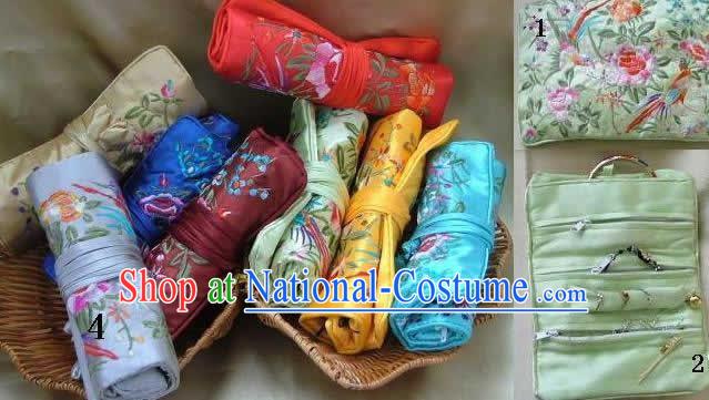 Chinese Classic Handmade Long Silk Jewelry Pouches