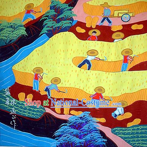 Chinese Farmer Art Painting - Summer Time