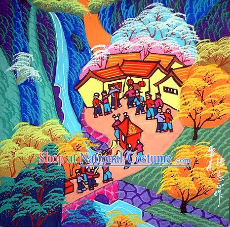 Shan Xi Folk Farmer Painting-Getting Married