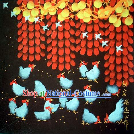 Shan Xi Folk Farmer Painting-Autumn Harvest