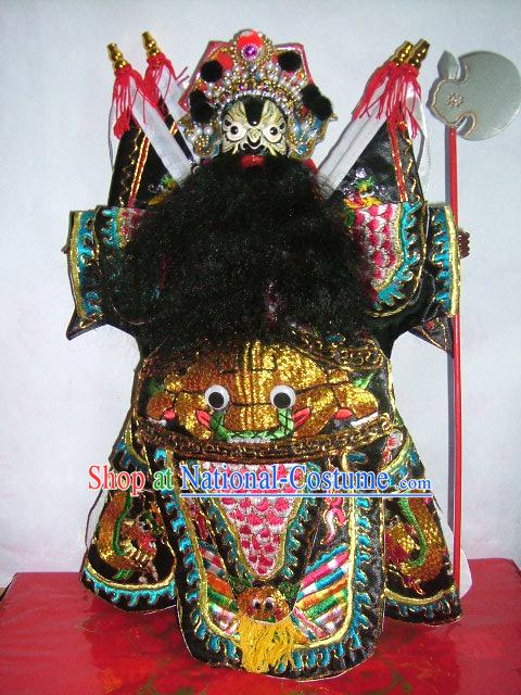 Chinese Classic Hand Puppet-Zhang Fei of Five Tiger Generals