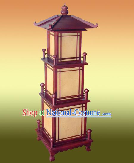 Unique Chinese Antique Style Lei Feng Tower Shape Floor Lamp