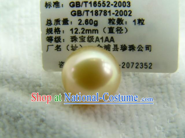 Rare Natural Nobel Gold Pearl