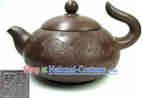 Chinese Hand Made Zisha Teapot-Flying Tiger