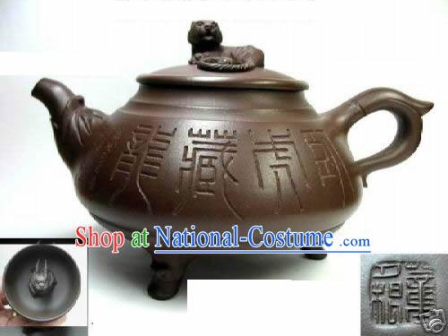 Chinese Classic Hand Made Teapot-Crushing the Tiger and Hiding the Dragon