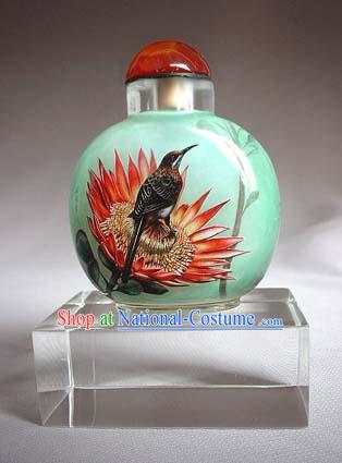 Snuff Bottles With Inside Painting Birds Series-Hummer