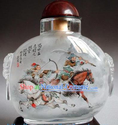 Snuff Bottles With Inside Painting Characters Series-Fighting for Country