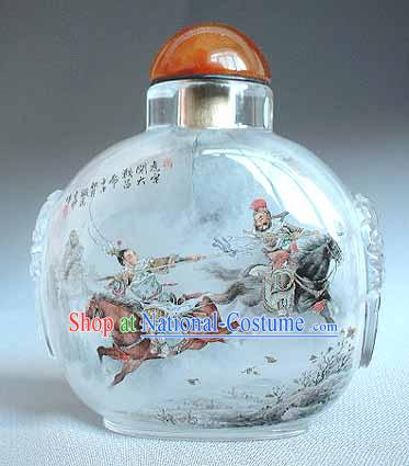 Snuff Bottles With Inside Painting Characters Series-Fighting Generals