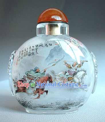 Snuff Bottles With Inside Painting Characters Series-Fighting Generals 1