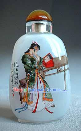 Snuff Bottles With Inside Painting Characters Series-Beauty Makeup