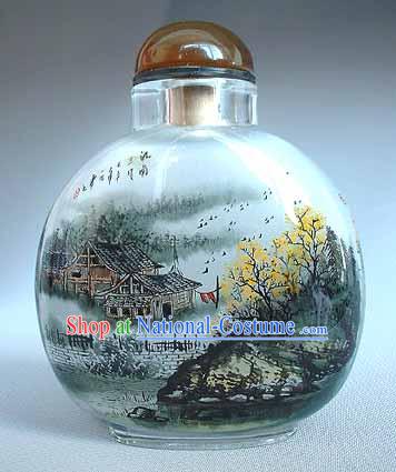 Snuff Bottles With Inside Painting Landscape Series-Autumn