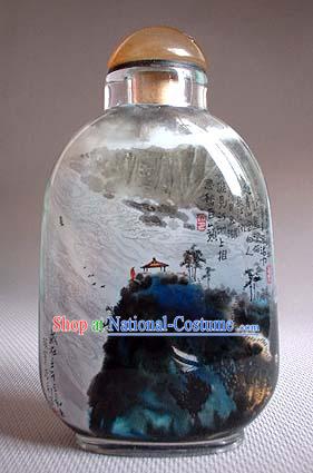 Snuff Bottles With Inside Painting Landscape Series-Large Bosom