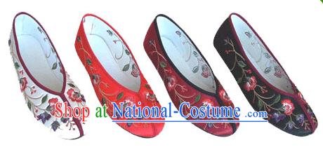 Chinese Classic Handmade Embroidery Shoes-Flowre Times