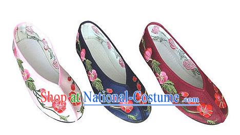 Chinese Handmade Embroidery Shoes-Morning Glory