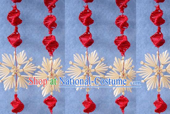 Chinese Hand Made Folk Wheat Stalk Curtain