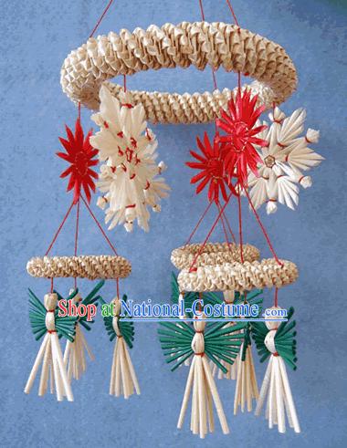 China Hand Made Wheat Stalk Windbell-Happy Angel