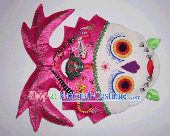 China Hand Made Cloth Craft-Lotus and Fishes Pillow