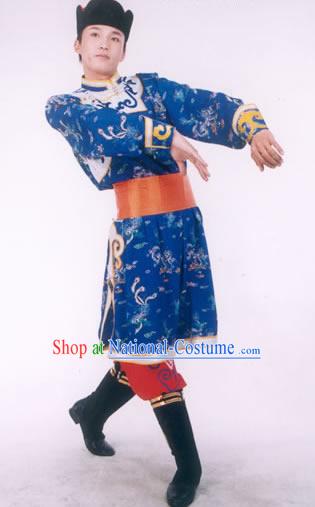 Mongolia Minority Dancing Costume Suit for Man